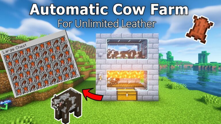 how to make a cow farm in minecraft