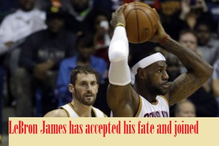 LeBron James has accepted his fate and joined