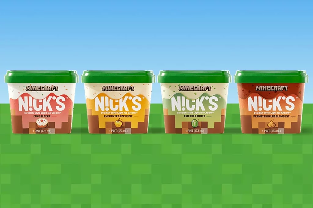 N!CK's teams up with Minecraft for ice cream products