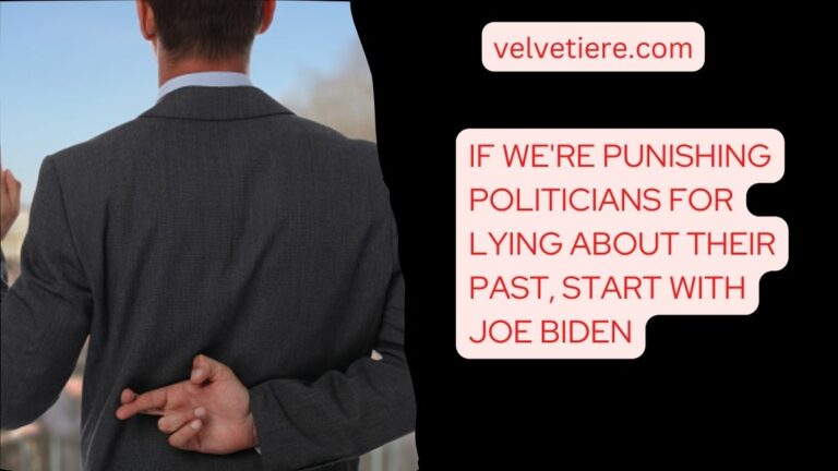 If we're punishing politicians for lying about their past, start with Joe Biden