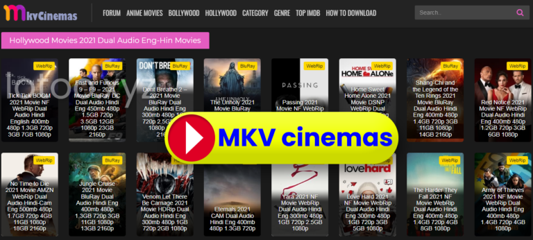 MkvCinemas – You Can Get Any Movie You Want In High Quality Right Now!
