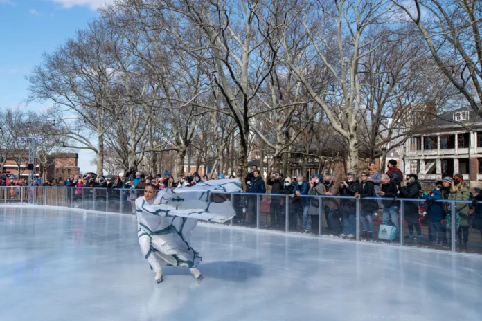 Live Ice Carving At NYC’s Governors Island Winter Village