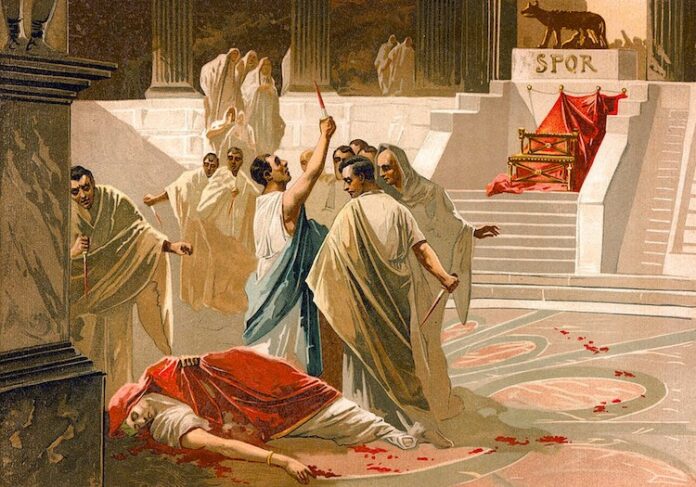 how old was julius caesar when he died