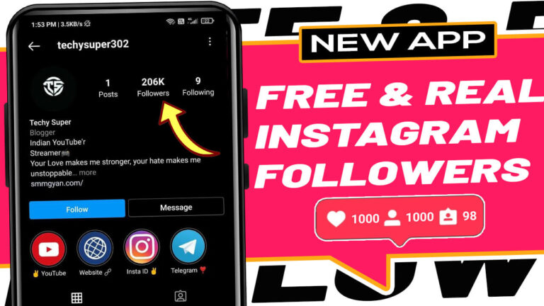 Technomantu App; Get Free Instagram Followers!